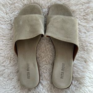 Rita Row Alexandra Slides Suede Sandals